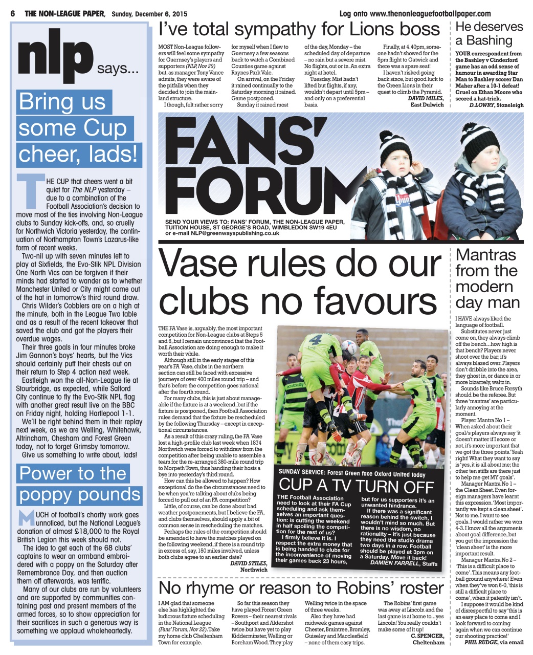 The Non-League Football Paper Preview Pages