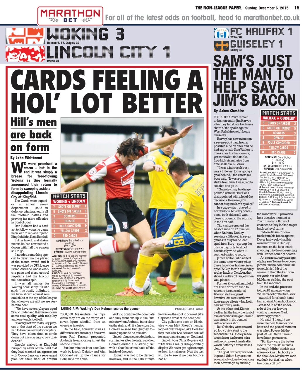 The Non-League Football Paper Preview Pages