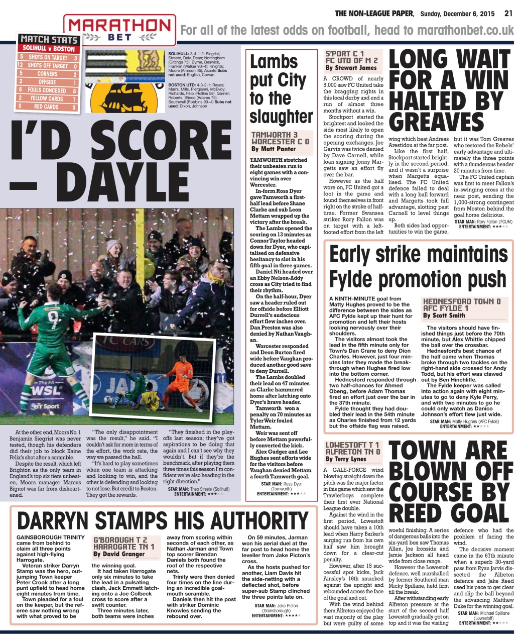 The Non-League Football Paper Preview Pages
