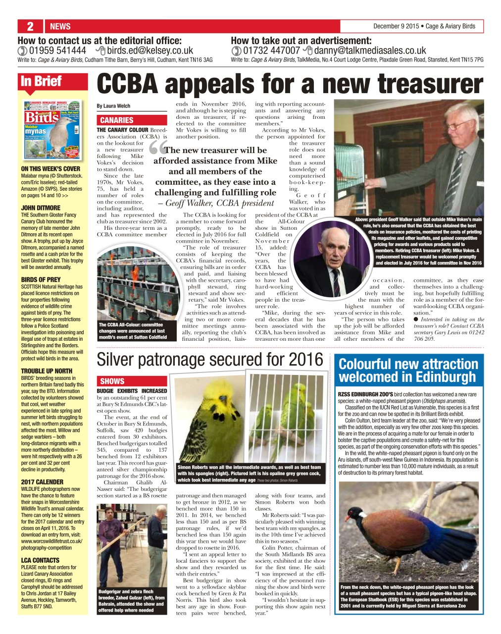 Cage & Aviary Birds Preview Pages