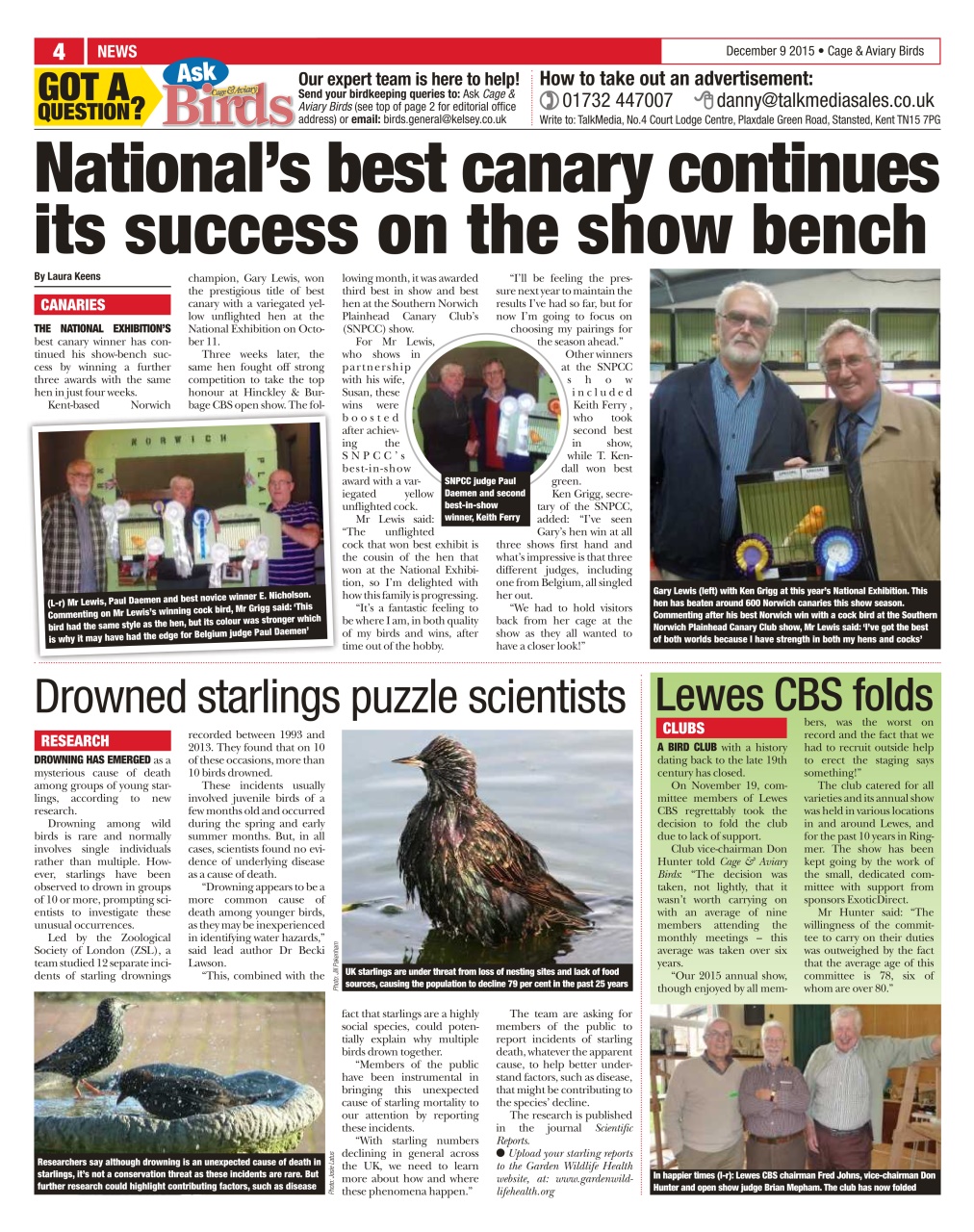 Cage & Aviary Birds Preview Pages