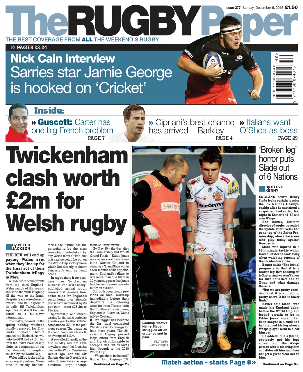 The Rugby Paper Preview Pages