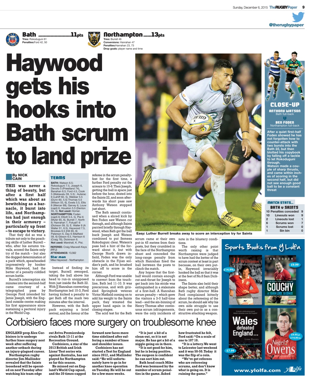 The Rugby Paper Preview Pages