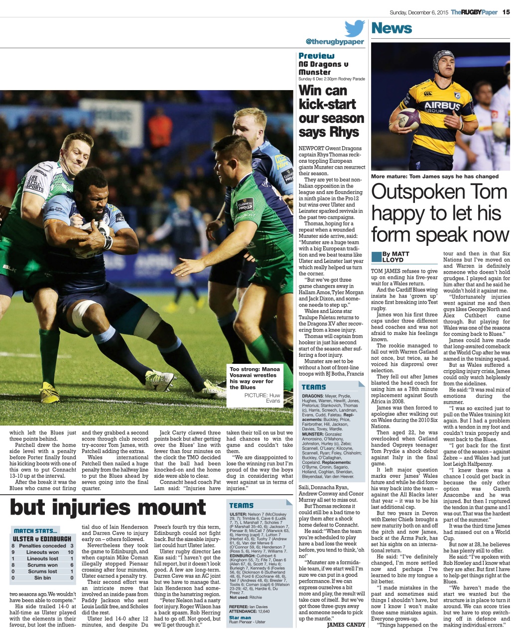 The Rugby Paper Preview Pages