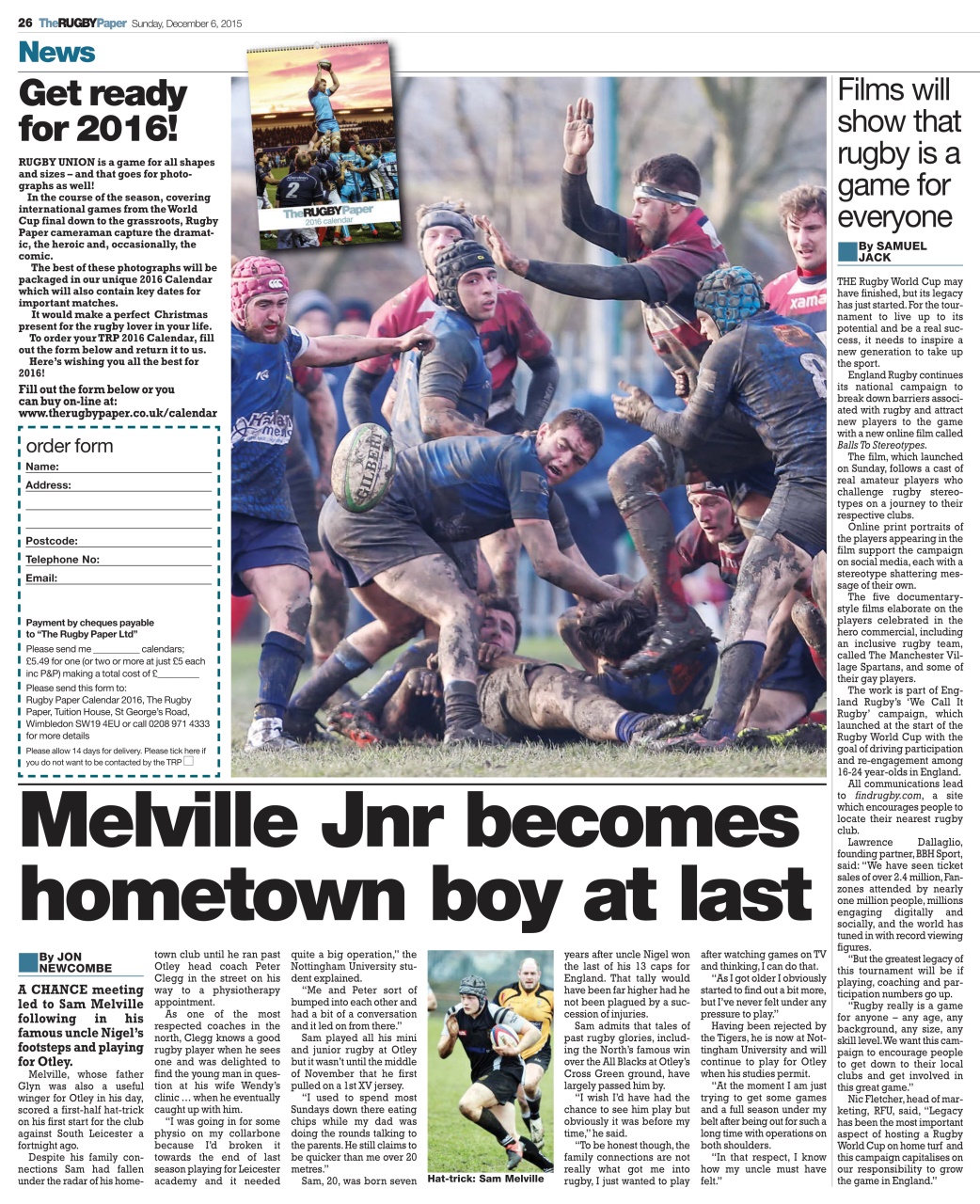 The Rugby Paper Preview Pages