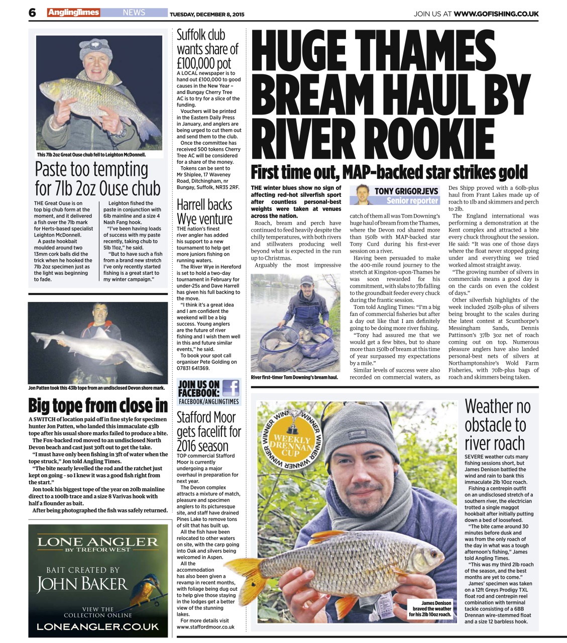 Angling Times Preview Pages