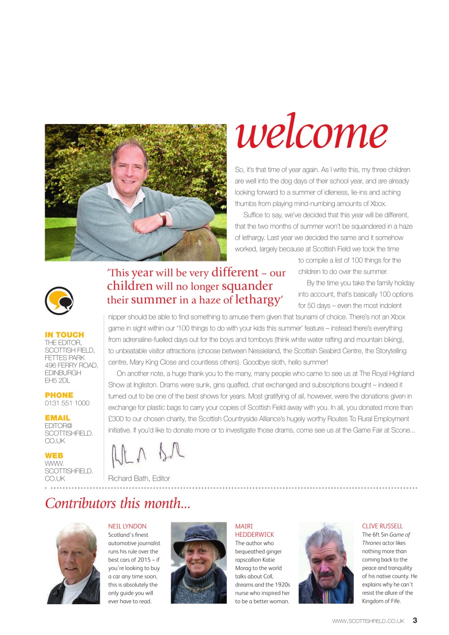 Scottish Field Preview Pages