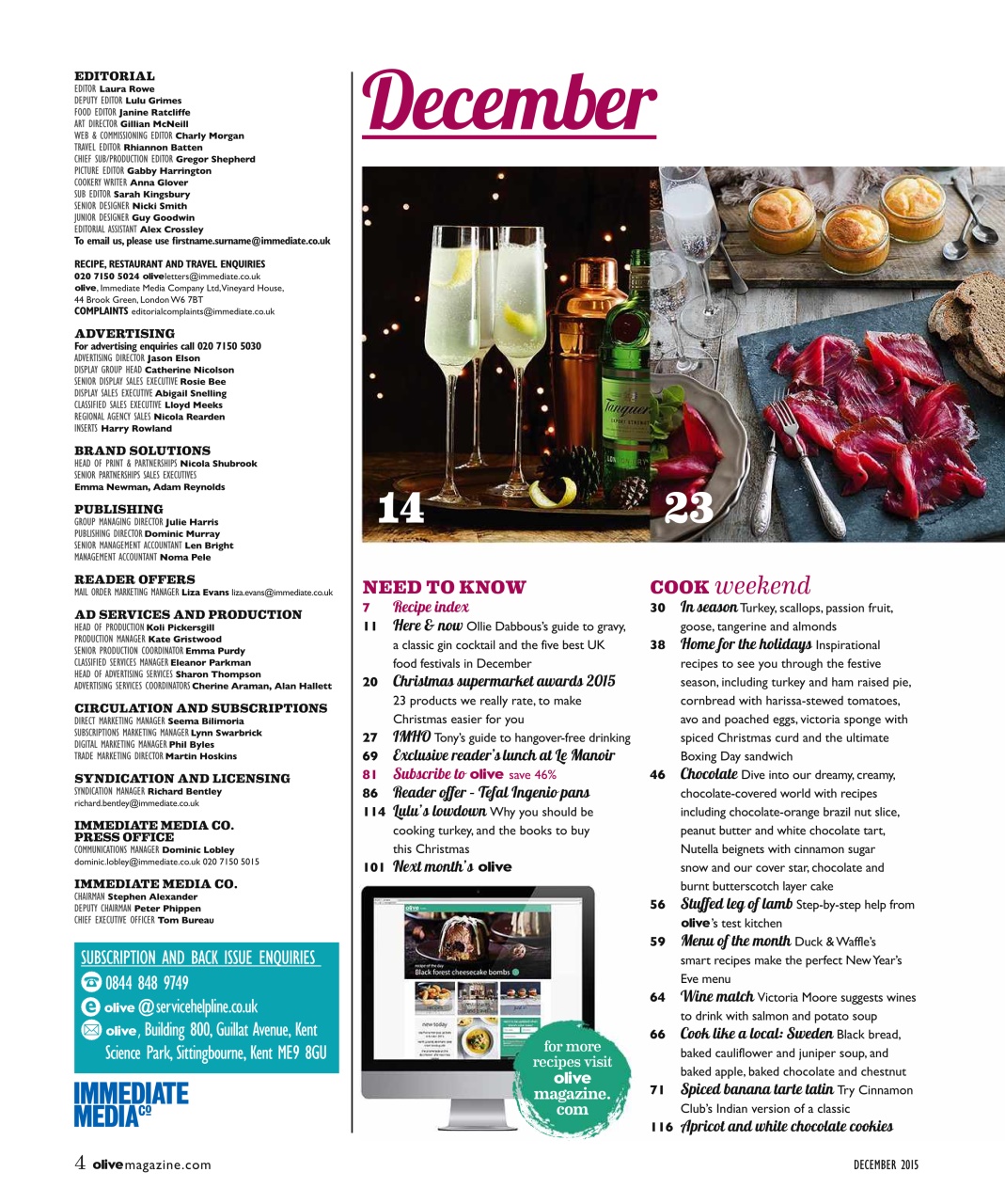 Olive Magazine Preview Pages