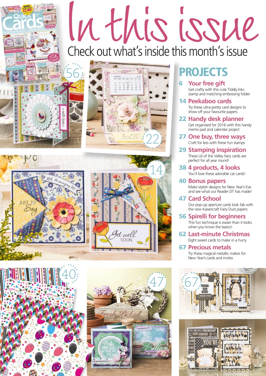 Quick Cards Made Easy Preview Pages