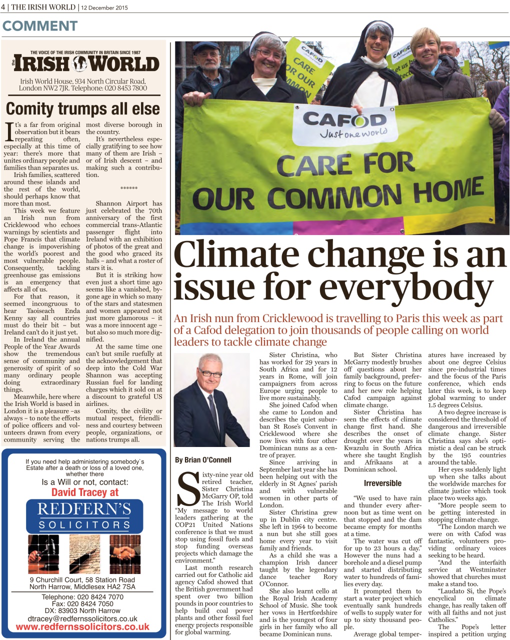 Irish World Preview Pages