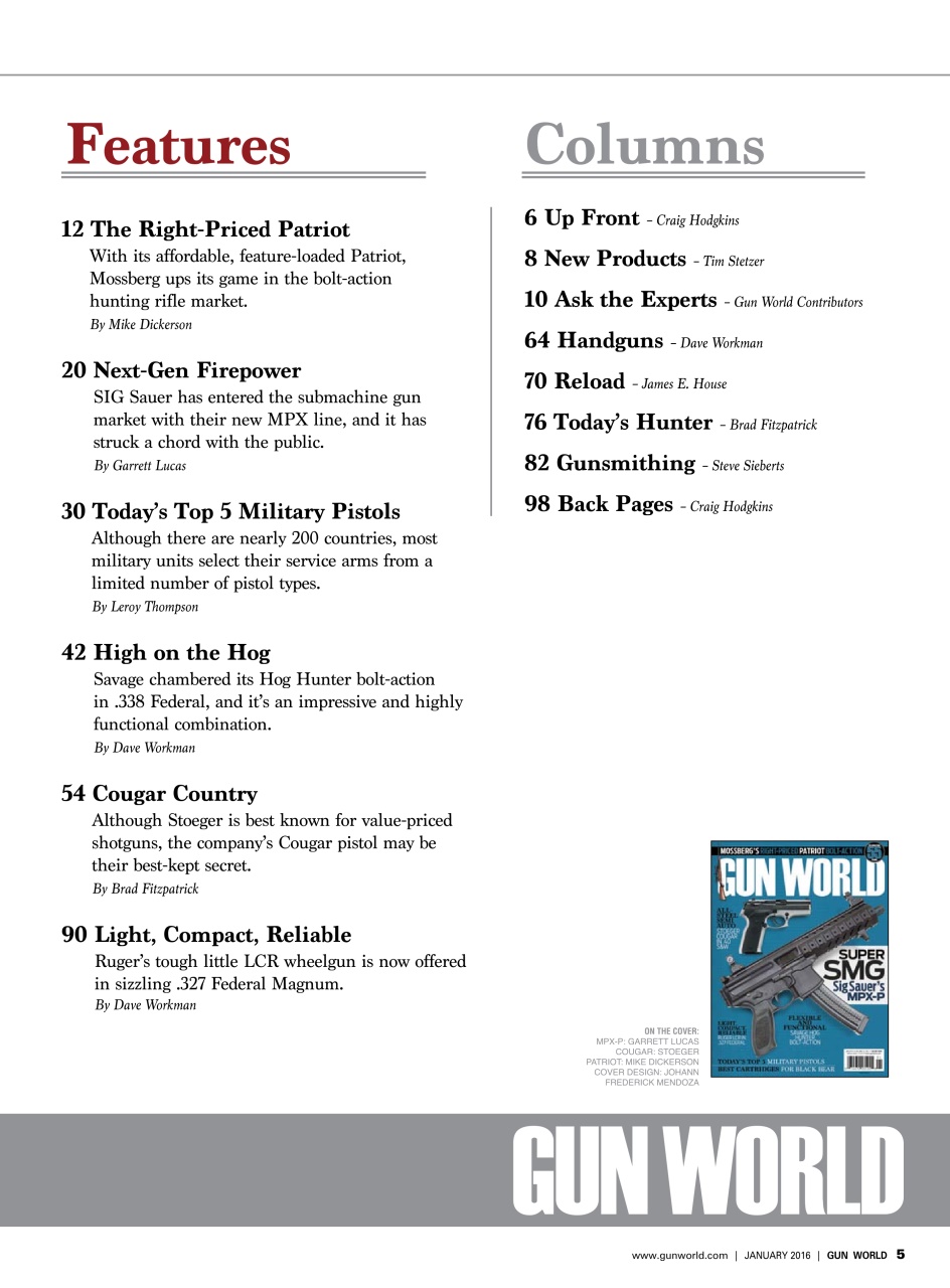 Gun World Preview Pages