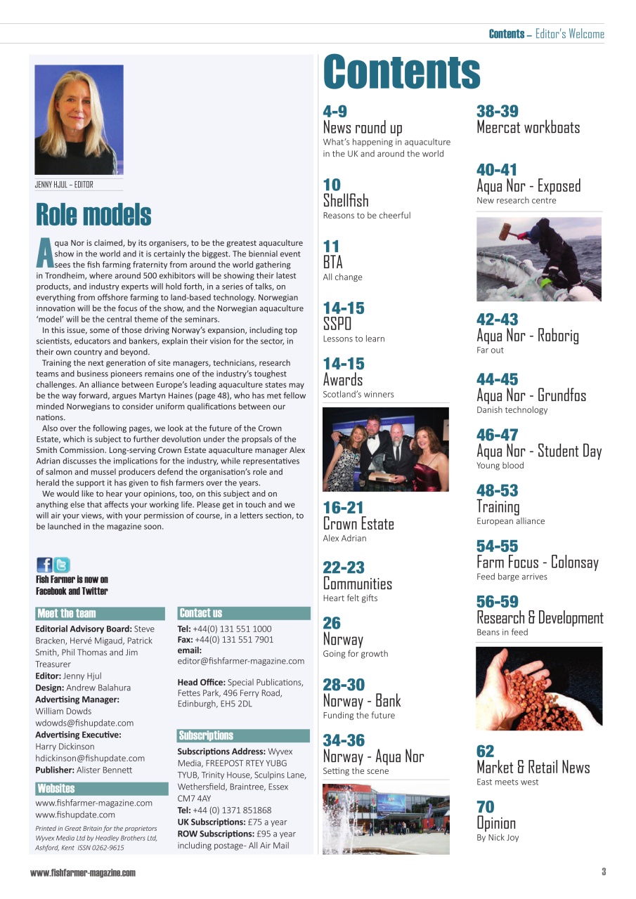 Fish Farmer Magazine Preview Pages