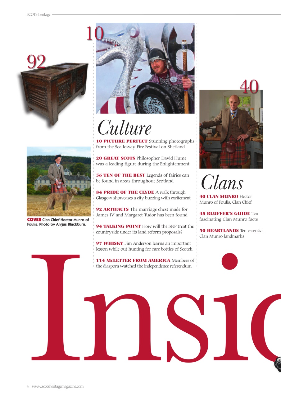 Scots Heritage Magazine Preview Pages