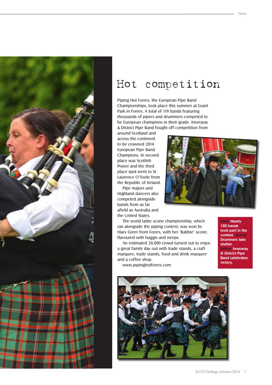 Scots Heritage Magazine Preview Pages