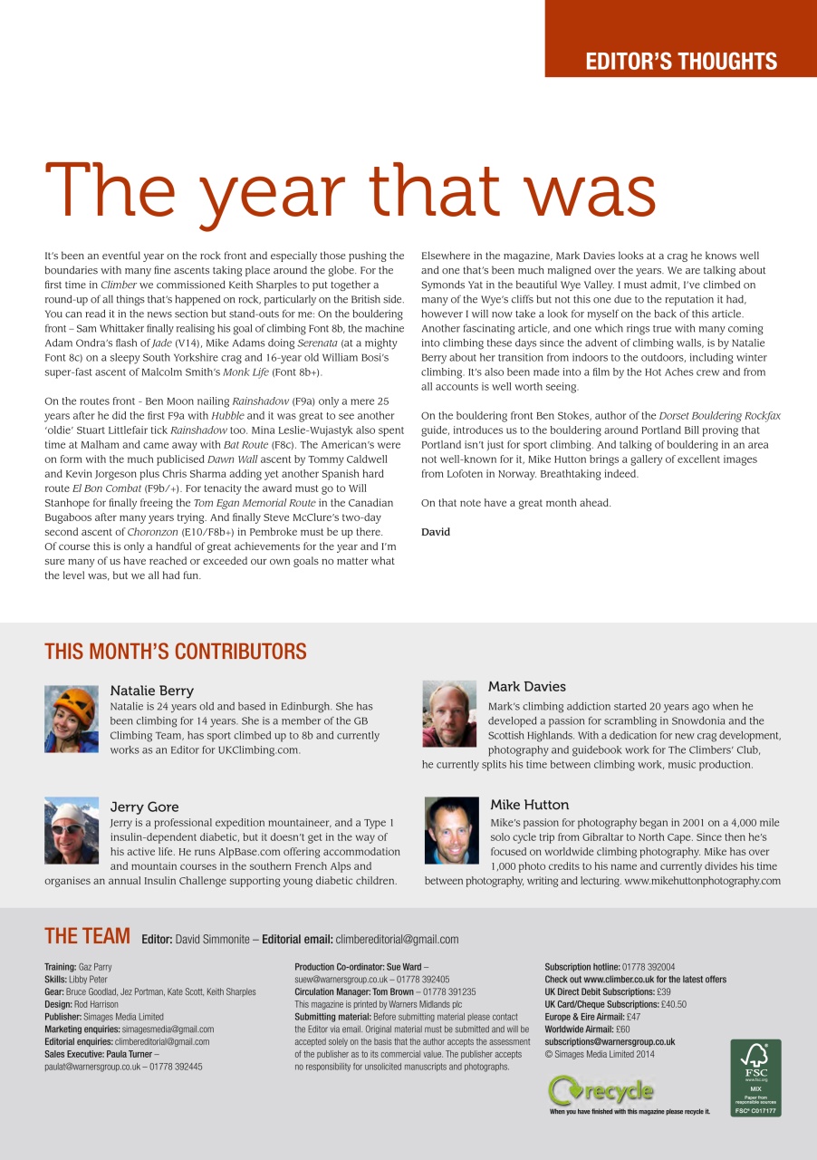 Climber Preview Pages