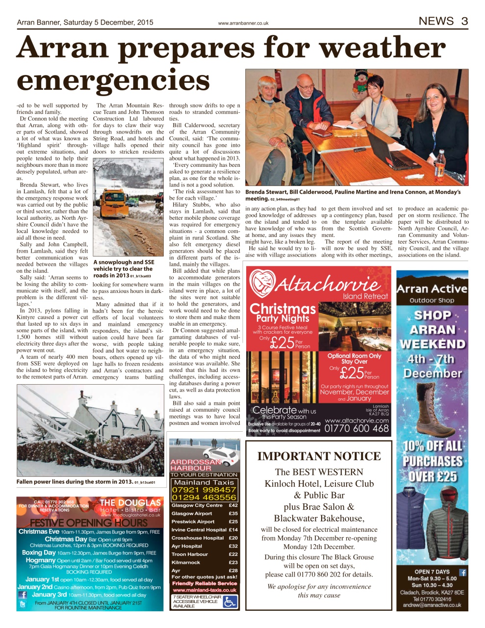 Arran Banner Preview Pages