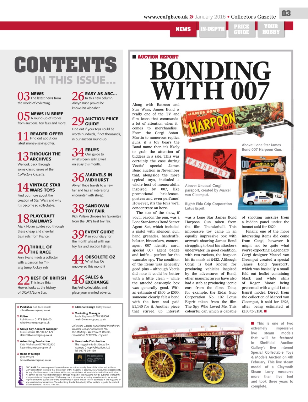 Collectors Gazette Preview Pages