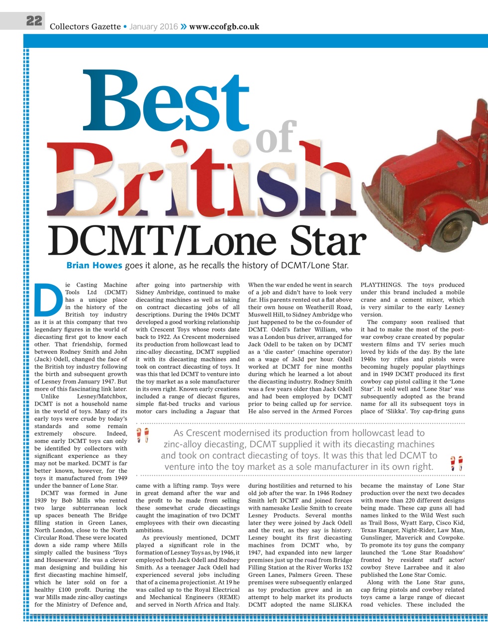 Collectors Gazette Preview Pages