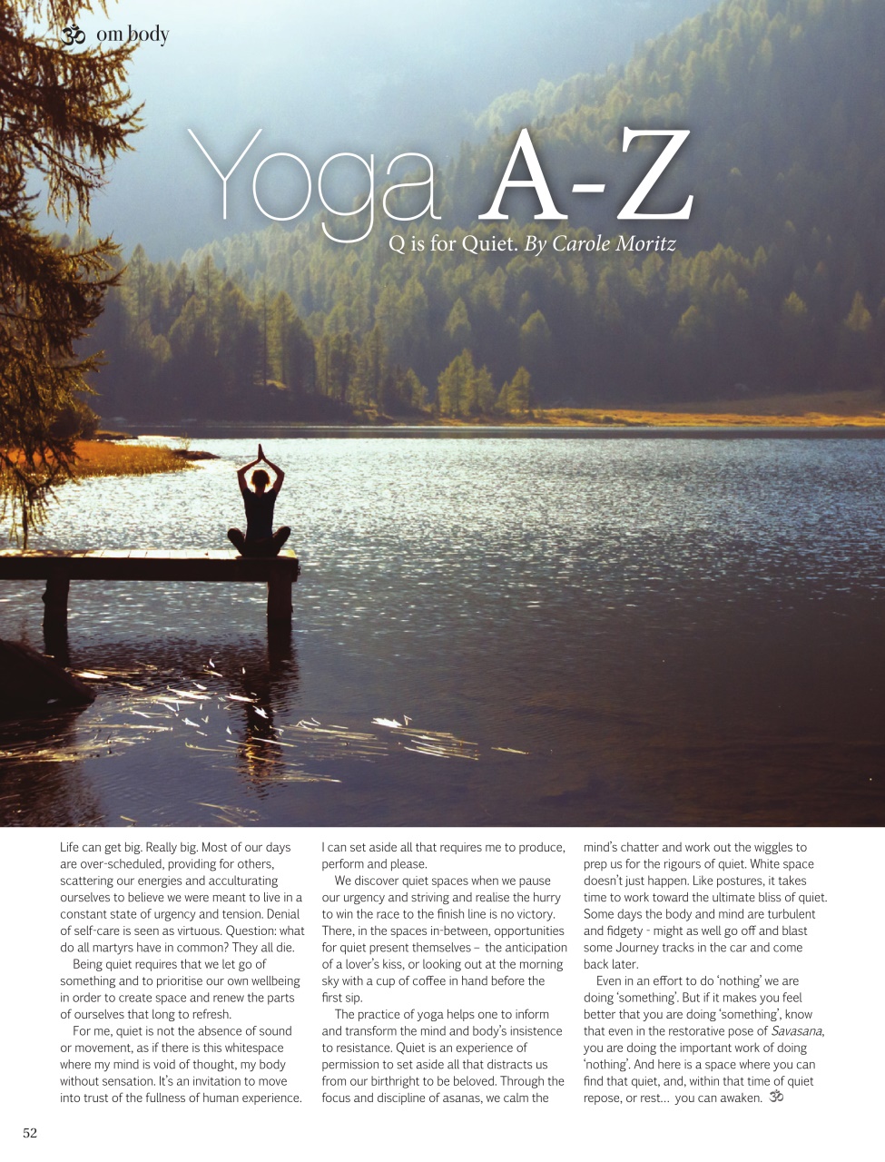 OM Yoga Magazine Preview Pages