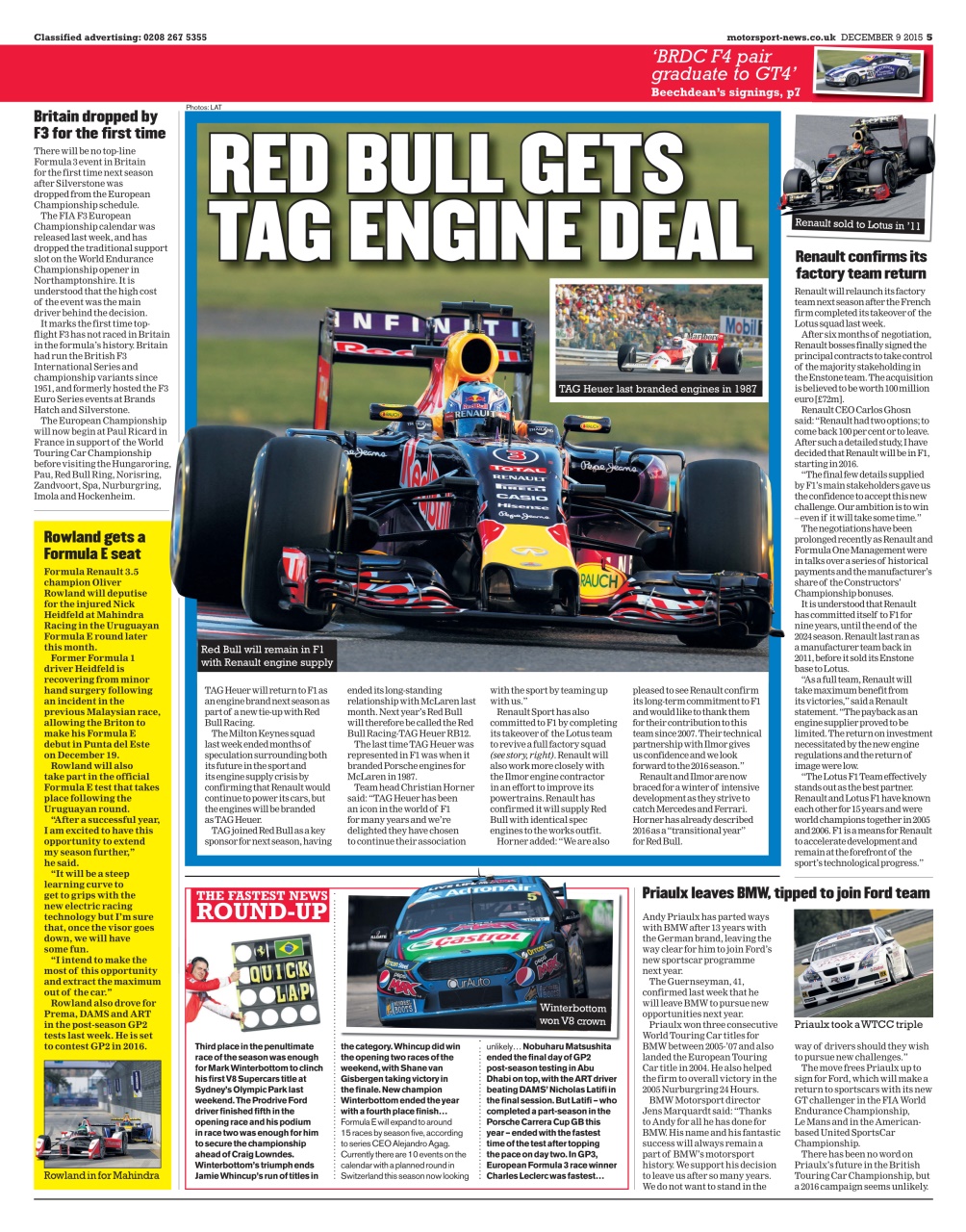 Motorsport News Preview Pages