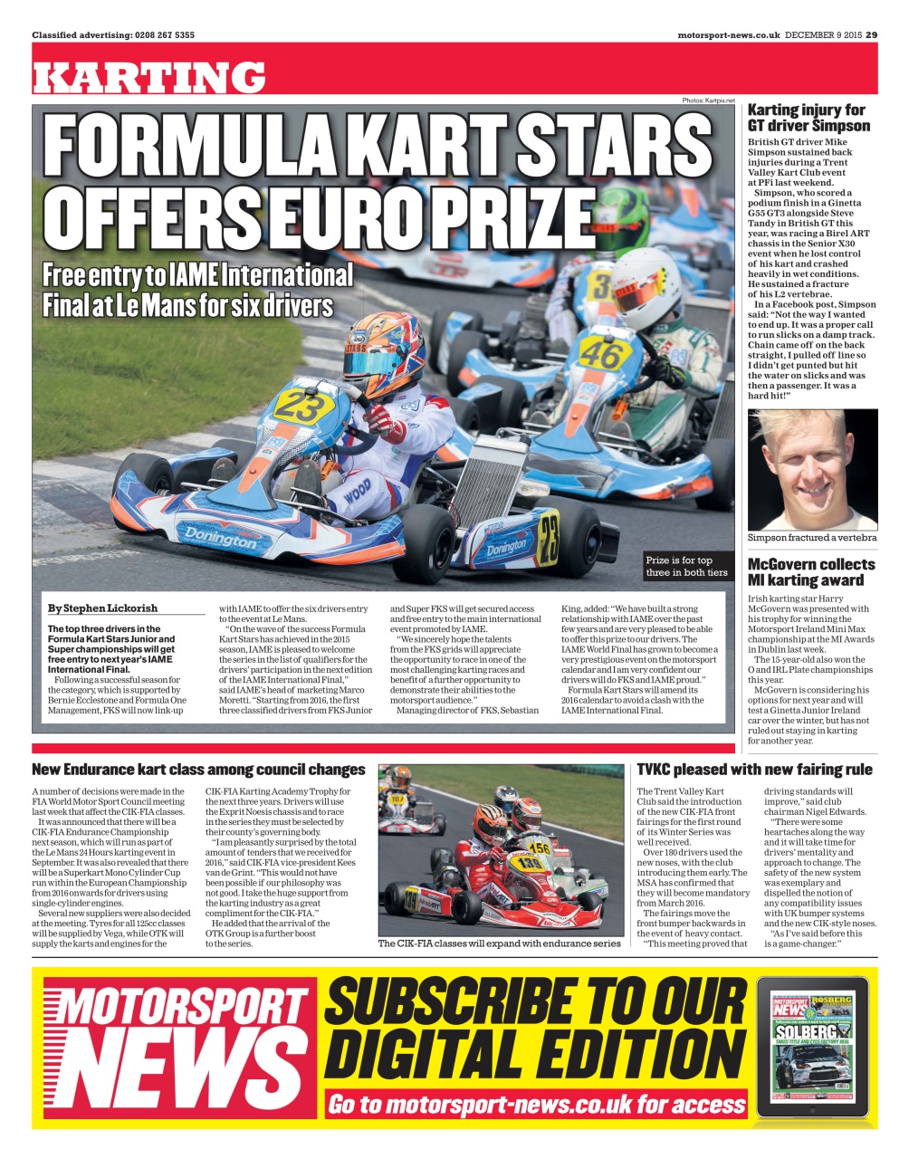 Motorsport News Preview Pages