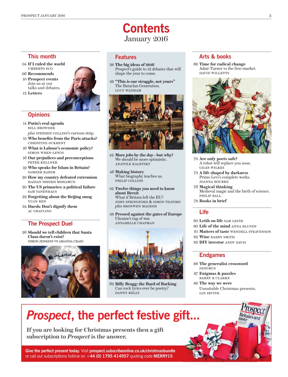 Prospect Magazine Preview Pages