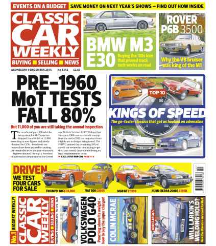 Classic Car Weekly issue 9th December 2015