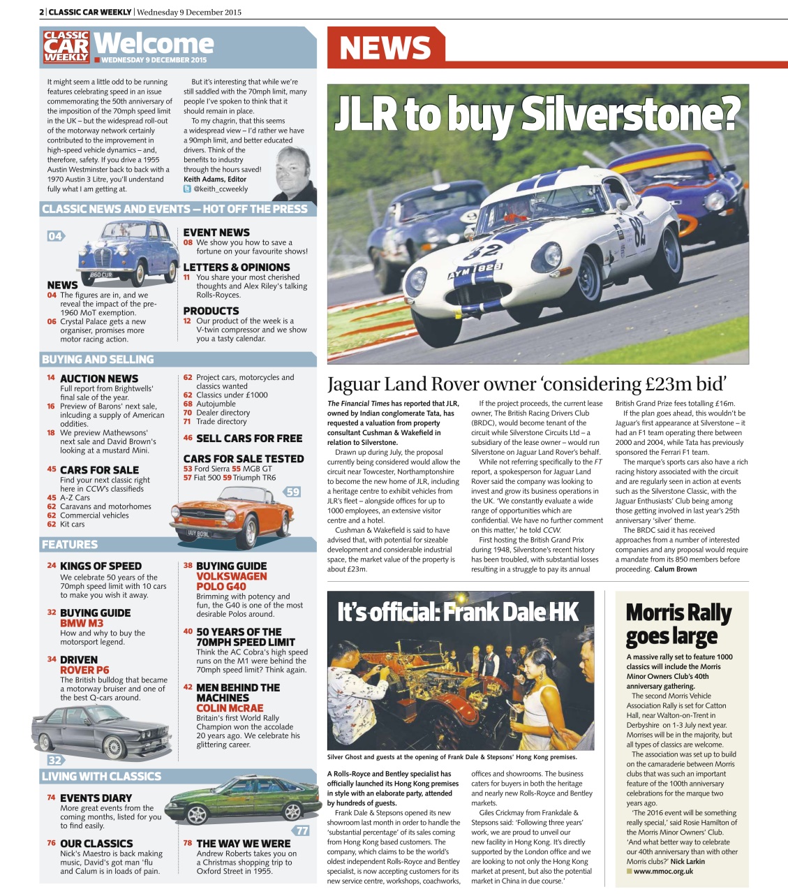 Classic Car Weekly Preview Pages