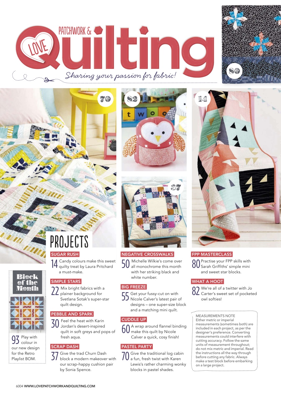 Love Patchwork & Quilting Preview Pages