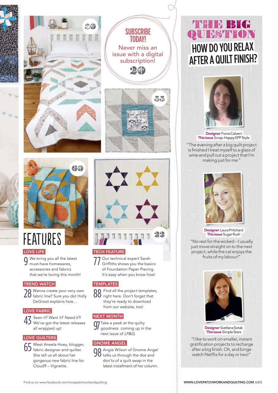 Love Patchwork & Quilting Preview Pages