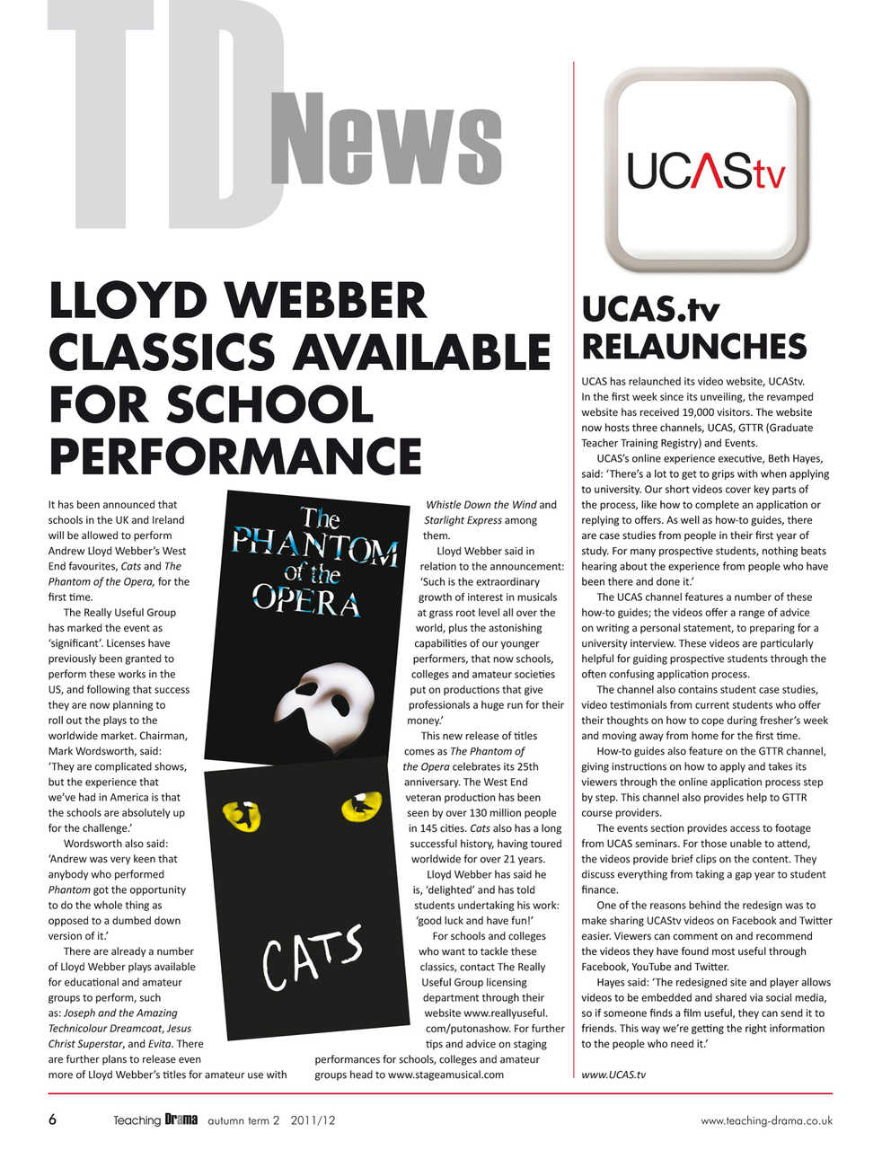 Drama and Theatre Preview Pages