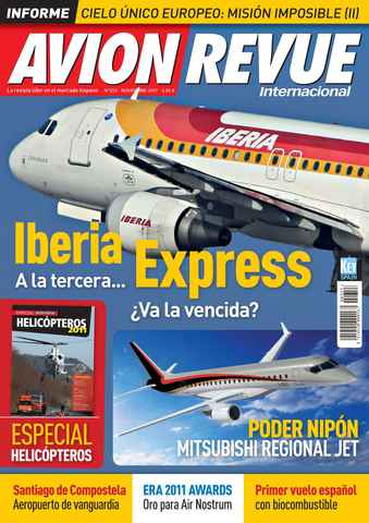 Avion Revue Internacional issue Numero 353 Noviembre 2011