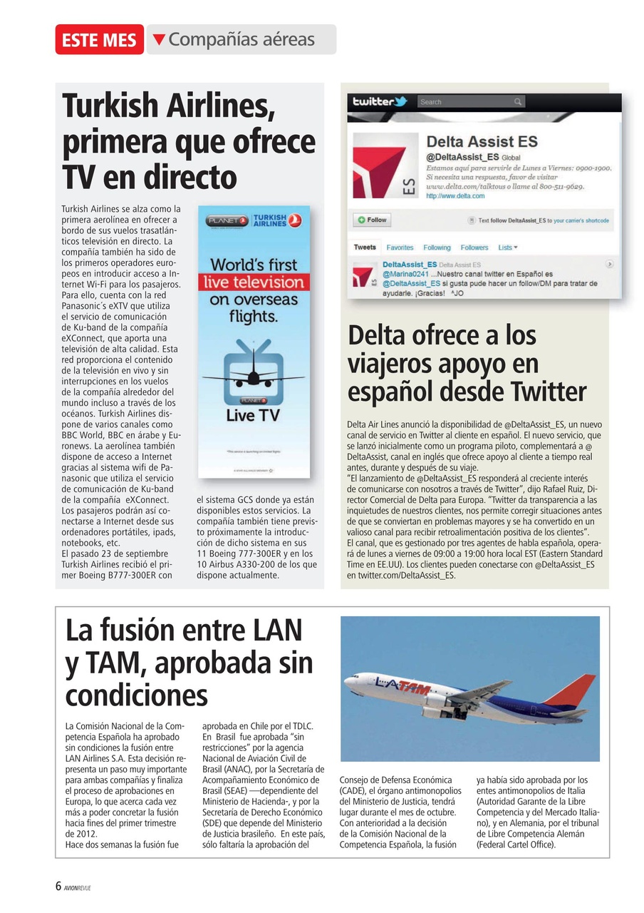 Avion Revue Internacional Preview Pages