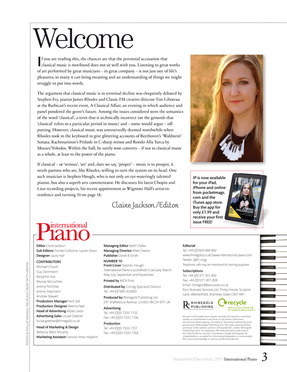 International Piano Preview Pages