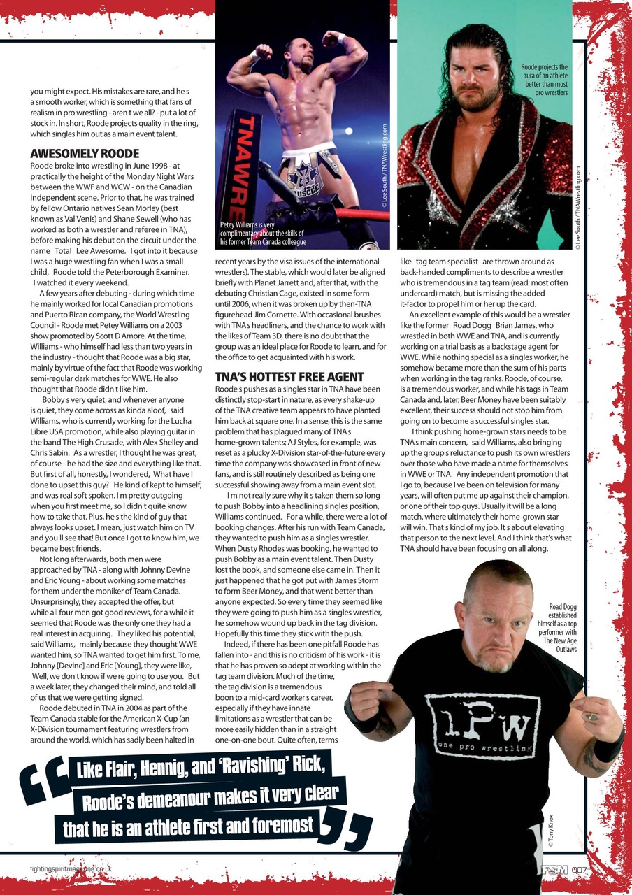 Wrestletalk Magazine Preview Pages
