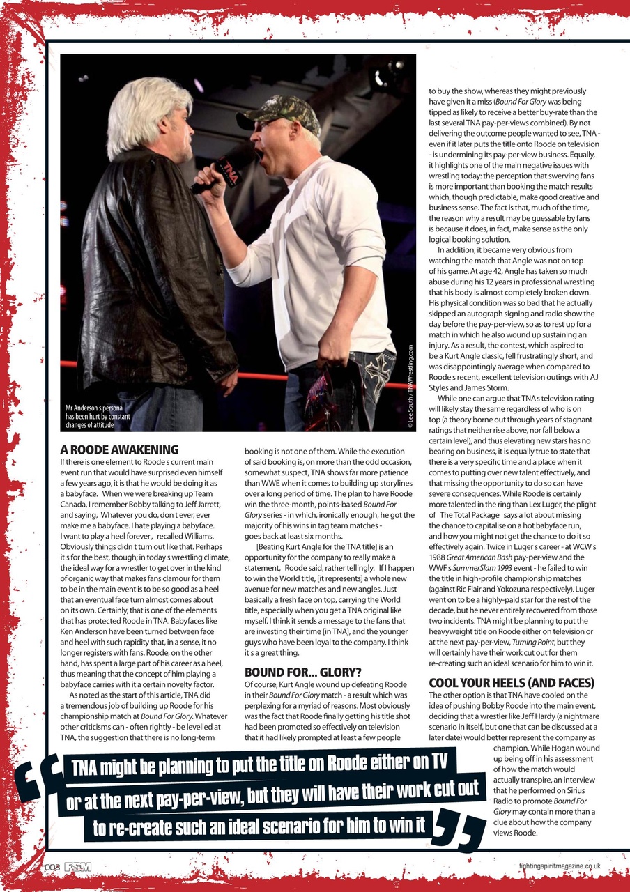 Wrestletalk Magazine Preview Pages