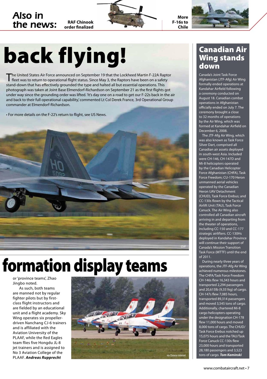 Combat Aircraft Journal Preview Pages