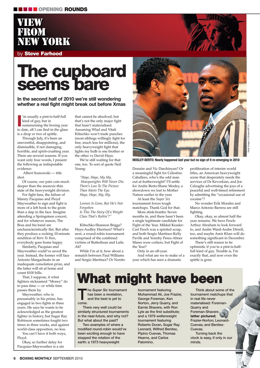 Boxing Monthly Preview Pages