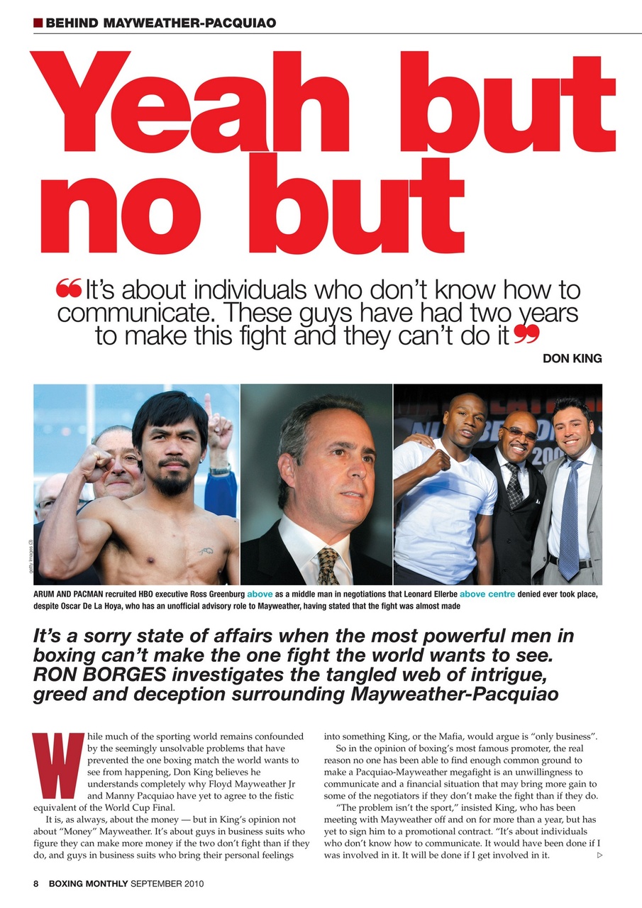 Boxing Monthly Preview Pages
