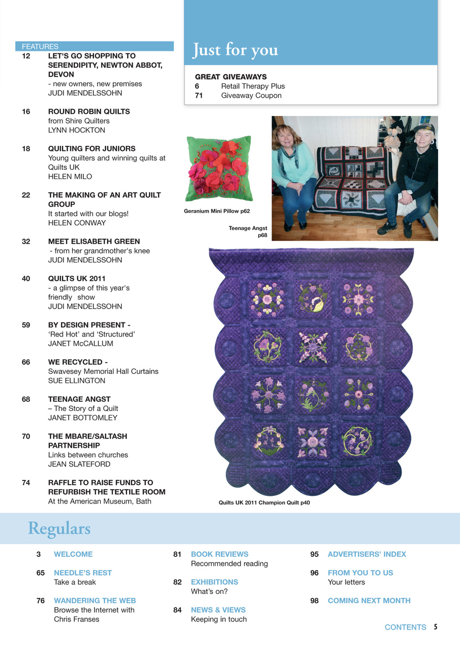 Patchwork and Quilting Preview Pages