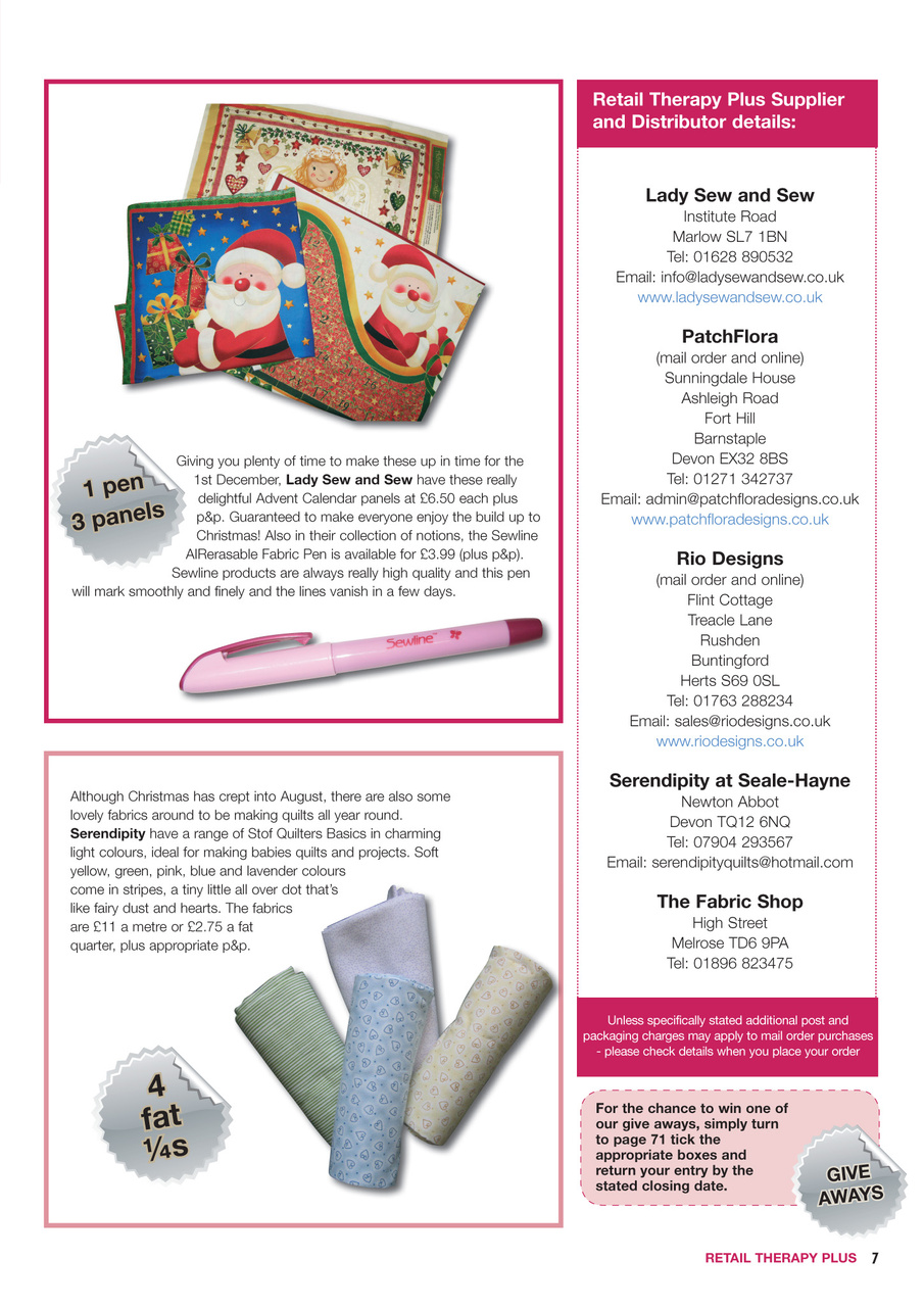 Patchwork and Quilting Preview Pages