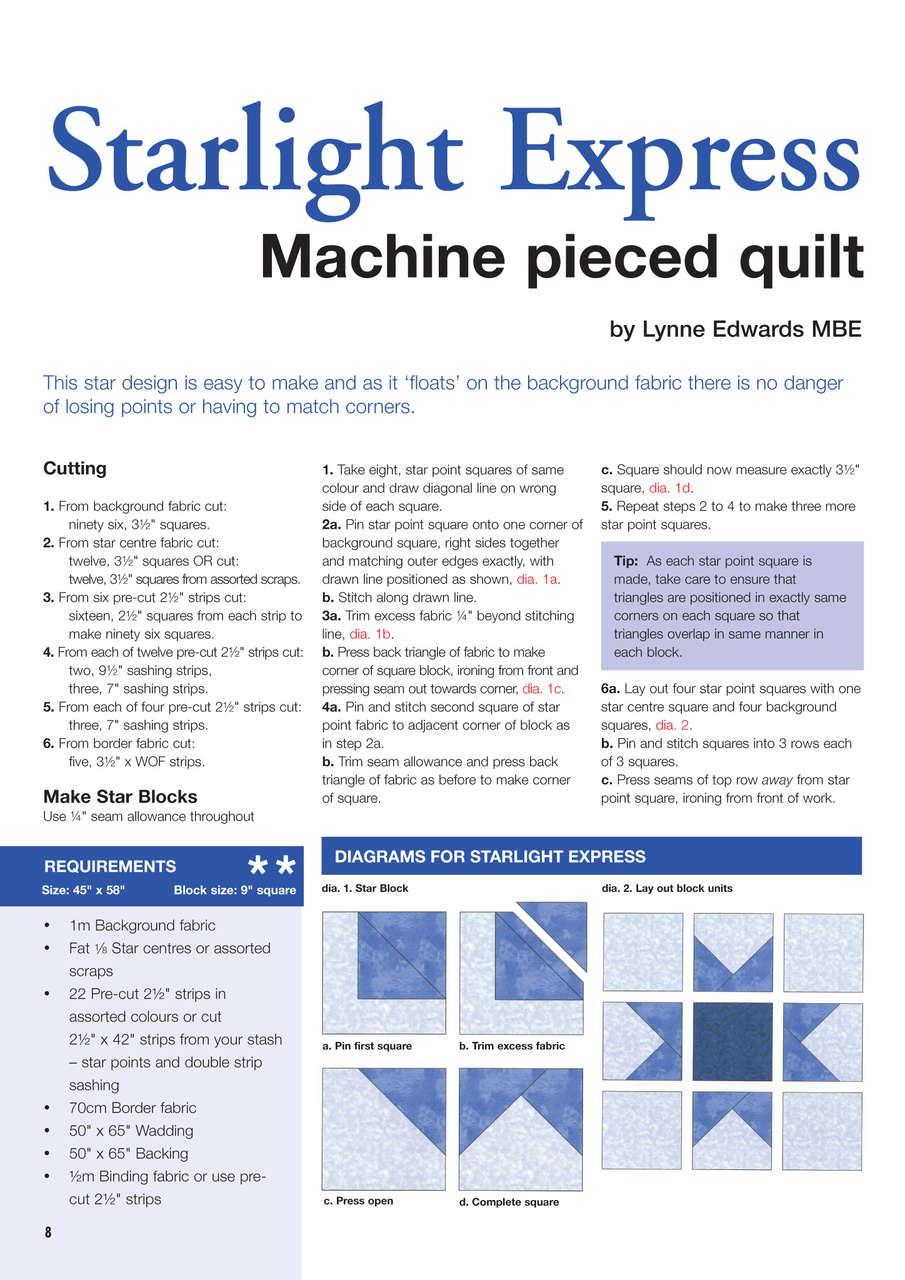 Patchwork and Quilting Preview Pages