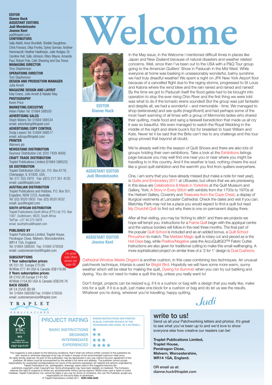 Patchwork and Quilting Preview Pages