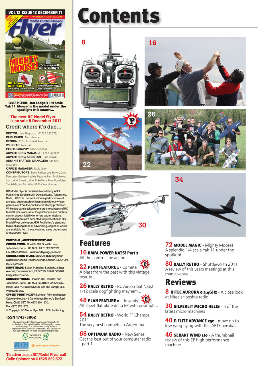 Radio Control Model Flyer Preview Pages