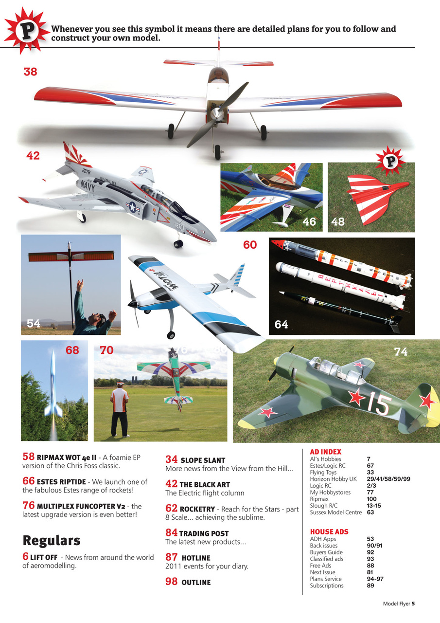 Radio Control Model Flyer Preview Pages