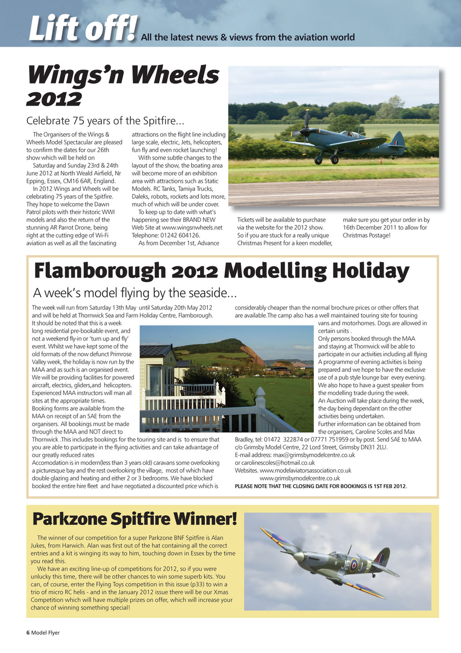 Radio Control Model Flyer Preview Pages