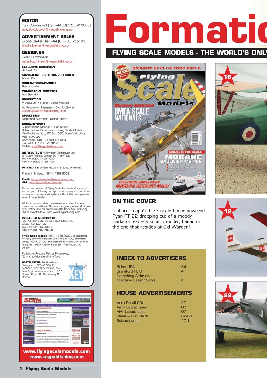 Flying Scale Models Preview Pages