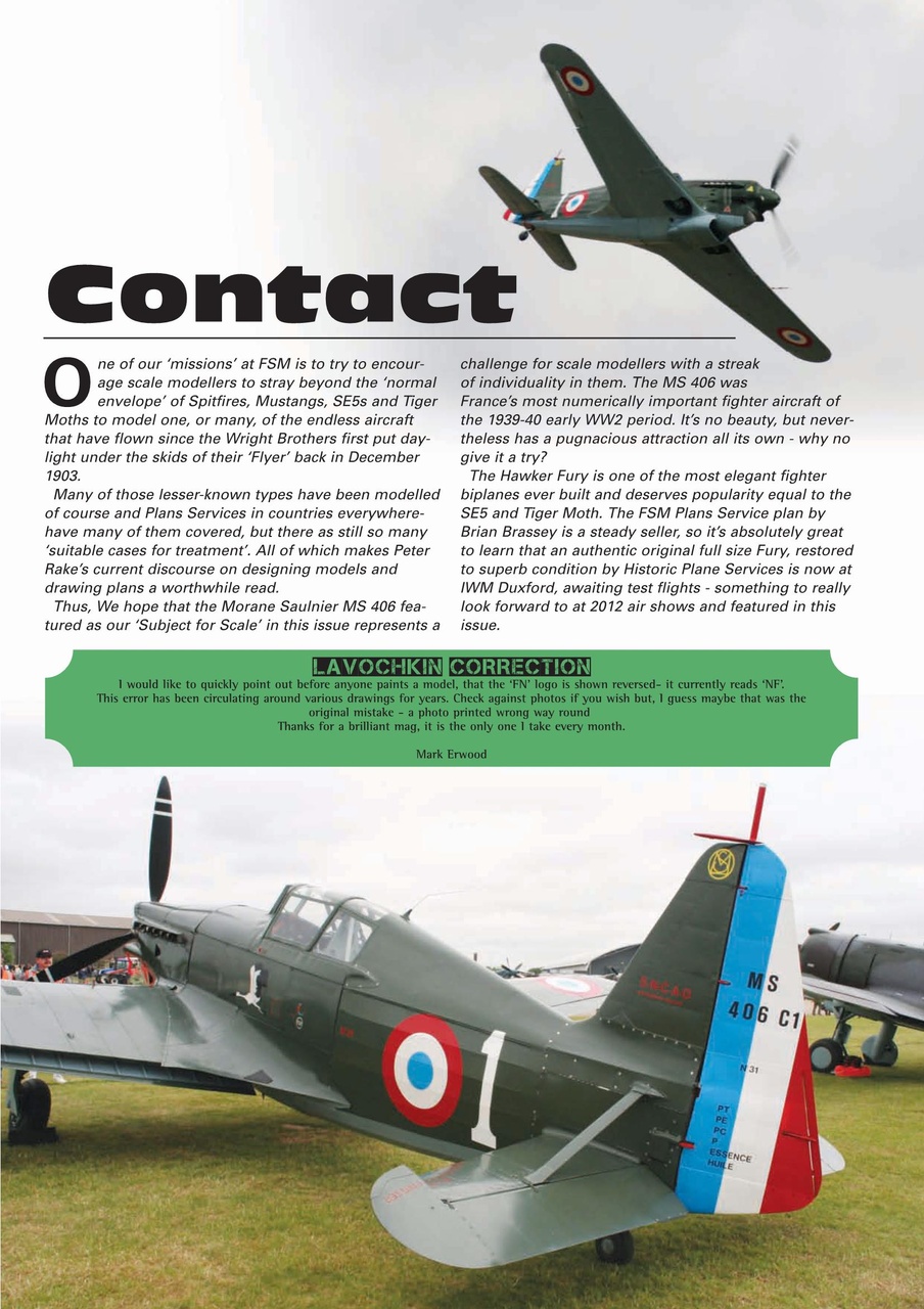 Flying Scale Models Preview Pages