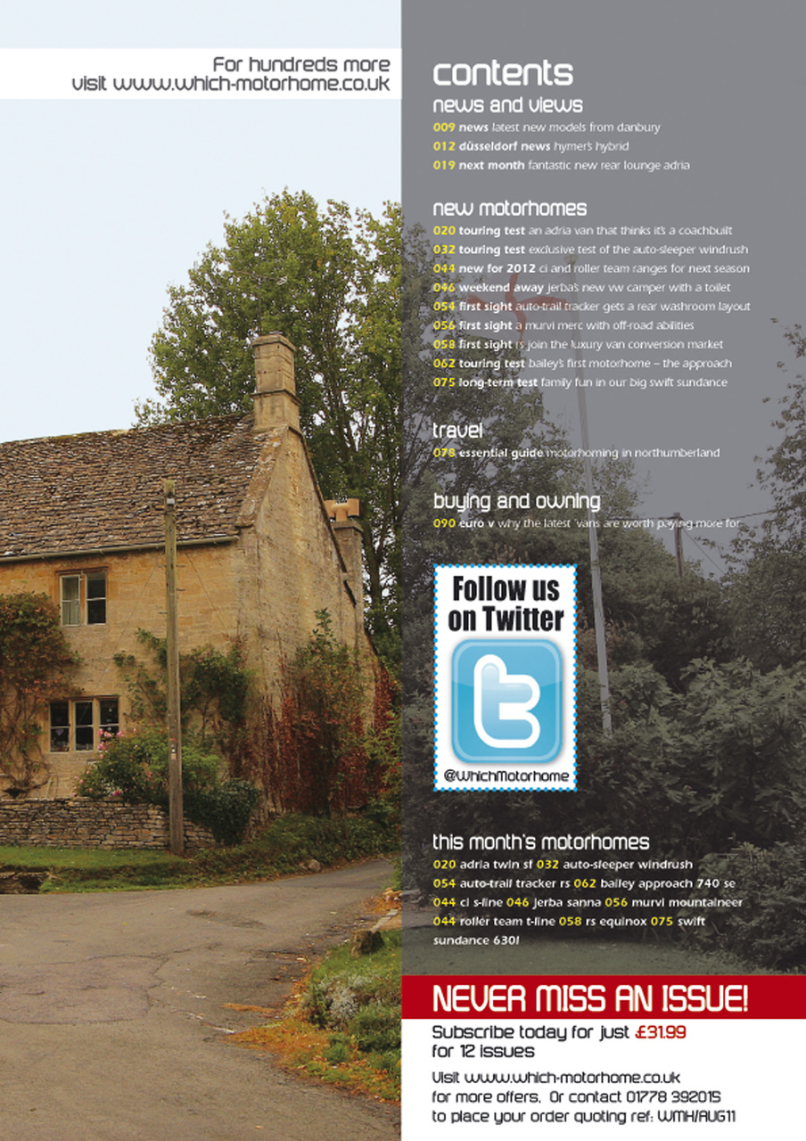 What Motorhome magazine Preview Pages