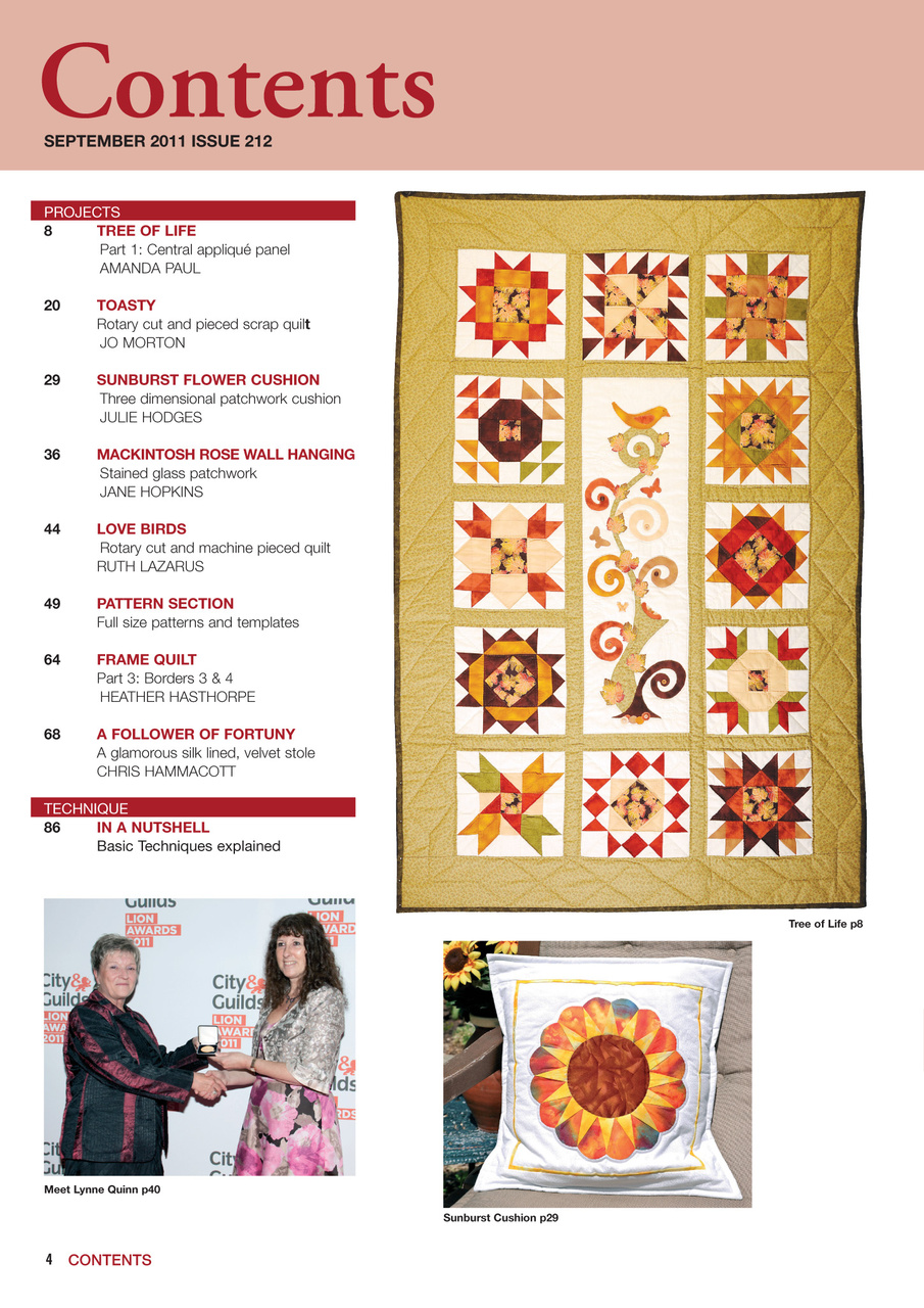 Patchwork and Quilting Preview Pages